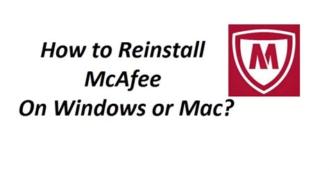 reinstall mcafee after system recovery.